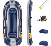 Bestway Hydro-Force Treck Inflatable Boat, 3 Person Rubber Dinghy, Blue