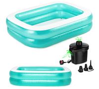 BESTWAY INFLATABLE FAMILY PATIO GARDEN RECTANGULAR PADDLING SWIMMING POOL