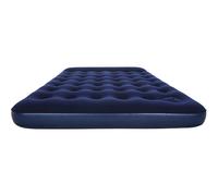 Bestway Inflatable Flocked Airbed Camping Air Mattress with Built-in Foot Pump