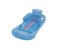 Bestway Inflatable Luxury Fashion Pool Lounger Swimming Lilo with Drinks Holder (Blue)