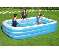 Bestway Blue Rectangular Familiy Pool De Luxe- 3.05m x 1.83m x 56cm - blue