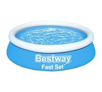 Bestway Inflatable Pool Swimming Family Paddling Round Blue Fast Set vidaXL