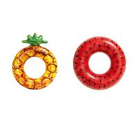 Bestway Inflatable Summer Fruit Ring Food Set - Novelty Pool Float Swimming Ring Lilo - Assorted - Pineapple or Watermelon