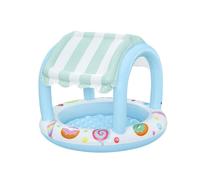 Bestway | Inflatable Sweet Shop Paddling Pool, Kids, Toddler Outdoor Garden Paddling Pool with Shade, Canopy Baby Pool, Ages 2+, 1.04m x 84cm
