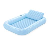 Bestway Inflatable Tanning Lounge, Swimming Pool Float, Sun Tanning Pool Floatie Blow Up Tanning Raft with Pillow and Cup Holder
