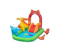 Bestway | Jurassic Inflatable Play Centre, Inflatable Water Play, Garden Water Play Toys, Water Slide with Repair Patch