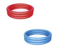 Bestway Kids Paddling Pool, Inflatable Small Kiddie Swimming Pool, 3-Ring Outdoor Water Play Pool