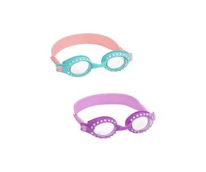 Bestway Kids Swimming Goggles with Sparkle Stones for Ages 3 and Up