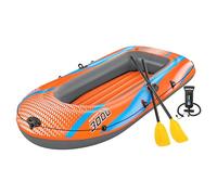 Bestway | Kondor Elite 3000 Raft Set , 8'1" x 48" / 2.46m x 1.22m | Three-Man Inflatable Boat Perfect for Beach, Pool and Lake Adventures | Includes Oars & Pump