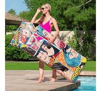 Bestway Lounger, Inflated Pool Float and Swim Aid for Kids and Adults, Pop Art Design