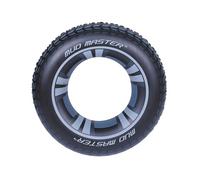 Bestway Mud Master Swim Ring, Inflatable Swimming Float Rung, Pool Float, Rubber Rubber Ring for Kids and Adults, Black