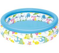 Bestway Ocean Themed Paddling Pool - 122cm Diameter Inflatable Pool for Kids