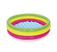 Inflatable 3 Ring Multicoloured Summer Pool