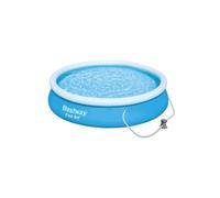 Bestway 'Paddling Swimming Pool' 12ft X 30cm With Filter Pump, 5377L in Blue | Size: 12ft X 30 cm Bestway Blue 12ft X 30 cm