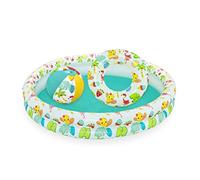 Bestway Play Pool Set | Paddling Pool with Inflatable Ball and Ring, Ages 3+, Ocean Design, Complete Set