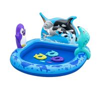 Bestway | Polar Pals Kids Water Play Centre, Inflatable Water Park, Garden Toys with Ring Toss for Kids and Toddlers, Ages 2+