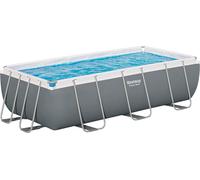 Bestway Power Steel Swimming Pool Set Above Ground Rectangle Pool, 13ft 3in