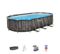 Bestway 20'x12'x48'' Oval Pool Set, Black