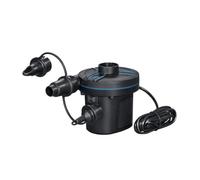 Bestway | PowerTouch AC Electric Air Pump, Portable 3 Nozzles 220-240V Quick Electric Pump for Inflatable Pool Floats, Air Mattress, and Pool Toys, Black