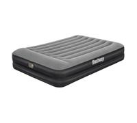Bestway Queen Airbed, Inflatable Air Mattress for Indoor Use with Electric Pump and Built-In Pillow, Black