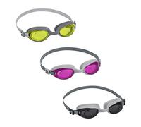 Bestway Adult Swim Goggles | UV Protection, Anti Fog Coating and Adjustable Strap, Resurge, 3 Assorted Colours