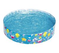 Bestway Sea Creature Paddling Pool Kiddie Swimming Pool, Inflatable Above Ground Pool, Outdoor Garden Pool, Blue, 48 x 10 Inch
