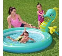 Bestway 6′2" x 63" x 34"/1.88m x 1.60m x 86cm Seahorse Sprinkler Pool
