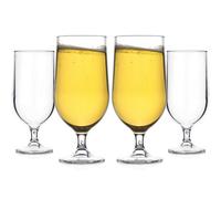 Bestway Set Of 4 Shatterproof Glasses, Reusable Plastic Glasses For Camping