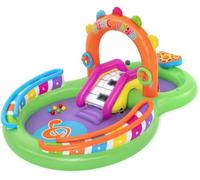 Bestway, Sing and Splash Play Center, Kiddie Inflatable Swimming Pool, Water Play Center, Paddling Pool with Water Slide, Kids Splash Pad