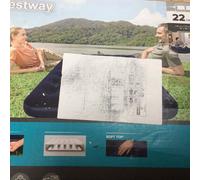 Bestway Flocked Airbed - Single - 1.85m x 76cm x 22cm