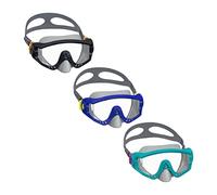 Bestway Swim Mask | Kids Swimming Goggles with Nose Cover, Waterproof, UV Protection, No Leakage, Spark Wave Mask, 3 Assorted Colours