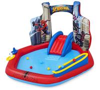 Bestway Spider-Man Inflatable Play Centre - Marvel Water Slide & Garden Play Toy with Repair Patch