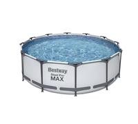 Bestway Grey 12'X39.5" Steel Pro Frame Pool Set