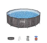 Bestway Steel Pro MAX 14ft Above Ground Pool Set, Wood Print Bestway Multicolor