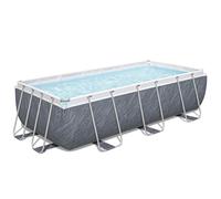 BESTWAY 13.3 ft Power Steel BW56721GB-25 Rectangular Swimming Pool - Rattan