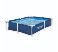 Bestway Steel Pro Rectangular Pool Set, 7' 3 Swimming Pool, Blue