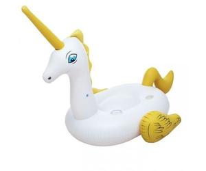 Bestway Sturdy Inflatable Supersized Unicorn Rider with Handles and Cup Holder