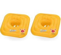 Bestway Swimming Float Inflatable for Toddlers | Square 3-Ring Inflatable Baby Boat Float for Infants 24-36 Months, Yellow (Pack of 2)