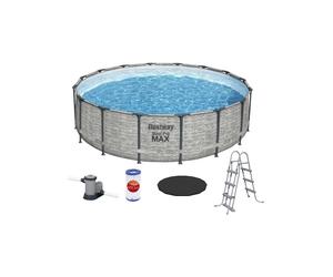 Bestway Swimming Pool 16ft x 48in Steel Pro MAX Deep Grey BW5619E