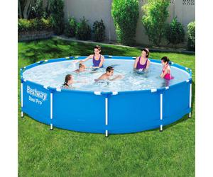 Bestway Swimming Pool Frame 366cm Above Ground Garden Outdoor Water Centre