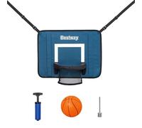 Bestway Trampoline Basketball Game with Ball and Pump, Adjustable Basketball Hoop for Trampoline