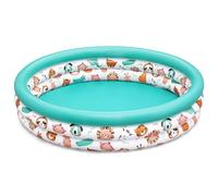 Bestway Triple Ring Safari Pals Inflatable Paddling Pool for Kids - 48" x 10”