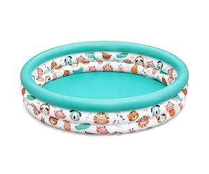 Bestway Triple Ring Safari Pals Inflatable Paddling Pool for Kids - 48" x 10”