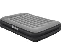 BESTWAY Tritech Air Mattress with Built-in Pump - Queen, Blue,Silver/Grey
