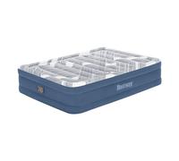 Bestway Tritech Fashion Flocked Raised Queen Airbed with Integrated Pump