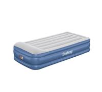 Bestway Tritech Inflatable Twin Sized Airbed Home Air Mattress with Air Pump