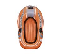Bestway Unisex's 61" X 37"/1.55m X 93cm Kondor 1000 Inflatable Boat Raft, Rubber Dinghy, Orange,61099