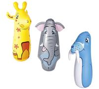 Bestway Up In & Over Animals Inflatable Bop Bags Assorted 91x51x36 Cm
