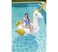 Bestway White Inflatable Supersized Unicorn Rider Float Pool - 7.2' x 6.4'