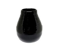 BestWayDigital Ceramic Yerba Mate Cup Gourd Sleek Black 350ml - Traditional & Modern Design Set